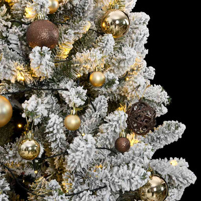Artificial Hinged Christmas Tree 300 LEDs & Ball Set 180 cm Payday Deals