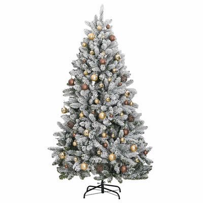 Artificial Hinged Christmas Tree 300 LEDs & Ball Set 180 cm Payday Deals