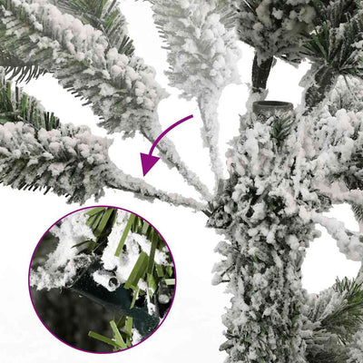Artificial Hinged Christmas Tree 300 LEDs & Ball Set 180 cm Payday Deals