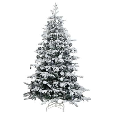 Artificial Hinged Christmas Tree 300 LEDs & Ball Set 210 cm Payday Deals