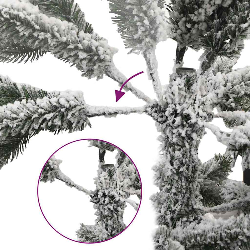 Artificial Hinged Christmas Tree 300 LEDs & Ball Set 210 cm Payday Deals