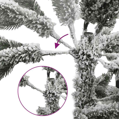Artificial Hinged Christmas Tree 300 LEDs & Ball Set 240 cm Payday Deals