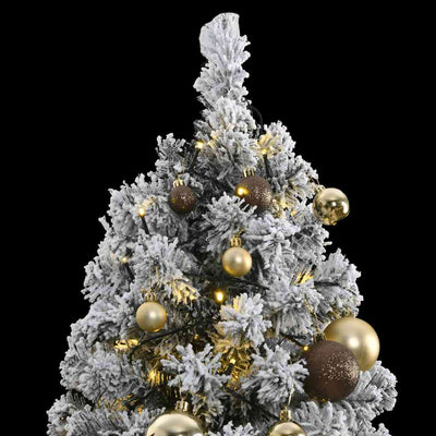 Artificial Hinged Christmas Tree with 300 LEDs & Ball Set 180 cm Payday Deals