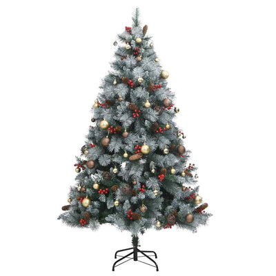 Artificial Hinged Christmas Tree with 300 LEDs & Ball Set 180 cm Payday Deals