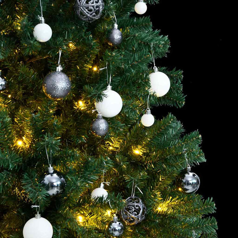 Artificial Hinged Christmas Tree with 300 LEDs & Ball Set 180 cm Payday Deals