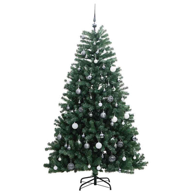 Artificial Hinged Christmas Tree with 300 LEDs & Ball Set 180 cm Payday Deals