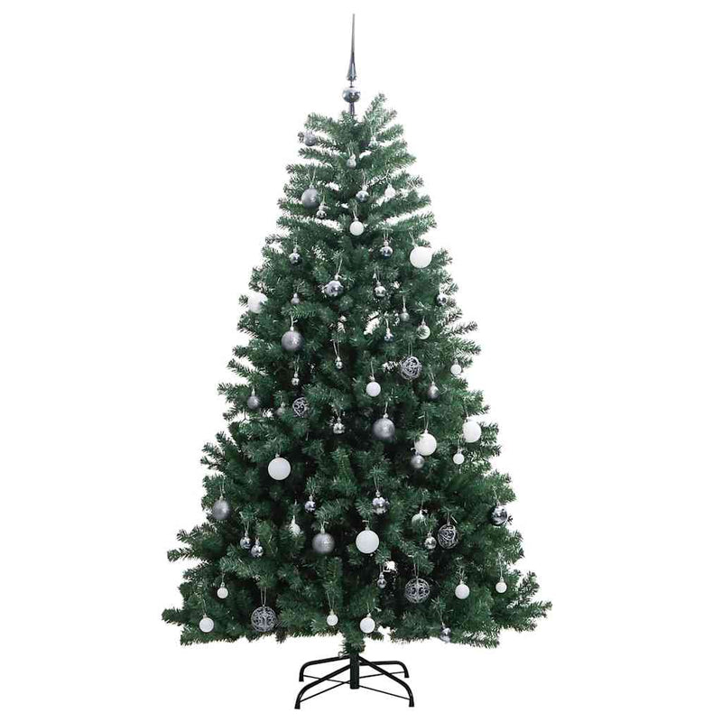 Artificial Hinged Christmas Tree with 300 LEDs & Ball Set 180 cm Payday Deals