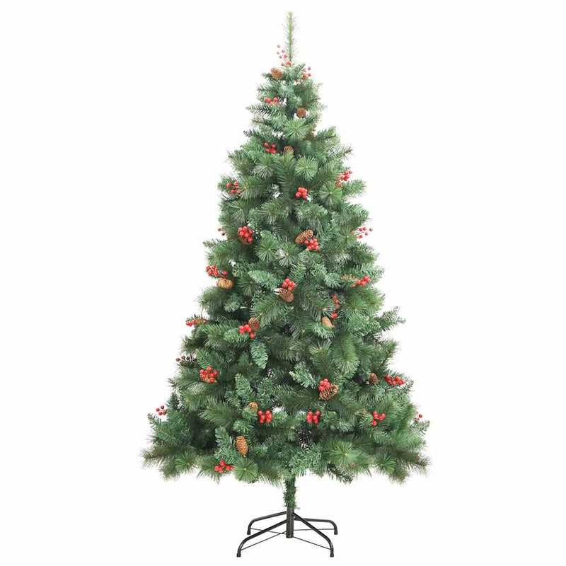 Artificial Hinged Christmas Tree with 300 LEDs & Ball Set 180 cm Payday Deals