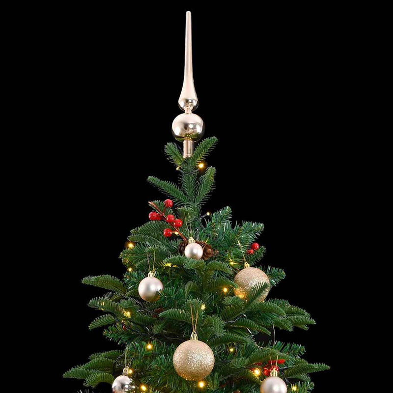 Artificial Hinged Christmas Tree with 300 LEDs & Ball Set 180 cm Payday Deals