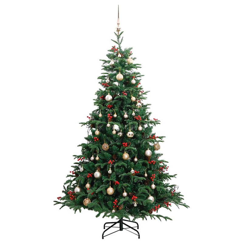 Artificial Hinged Christmas Tree with 300 LEDs & Ball Set 180 cm Payday Deals