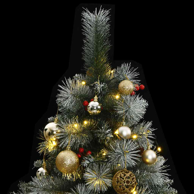 Artificial Hinged Christmas Tree with 300 LEDs & Ball Set 180 cm Payday Deals