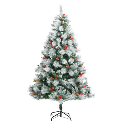 Artificial Hinged Christmas Tree with 300 LEDs & Ball Set 180 cm Payday Deals