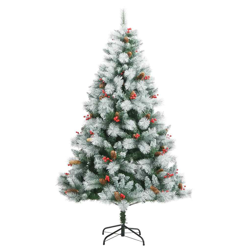 Artificial Hinged Christmas Tree with 300 LEDs & Ball Set 180 cm Payday Deals