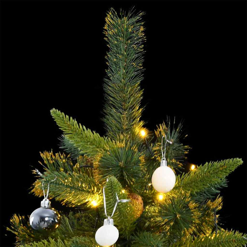 Artificial Hinged Christmas Tree with 300 LEDs & Ball Set 180 cm Payday Deals