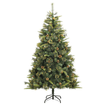 Artificial Hinged Christmas Tree with 300 LEDs & Ball Set 180 cm Payday Deals