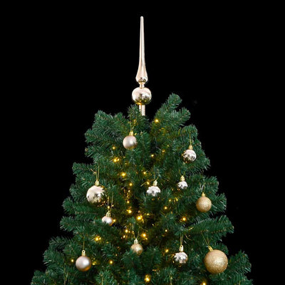 Artificial Hinged Christmas Tree with 300 LEDs & Ball Set 210 cm Payday Deals