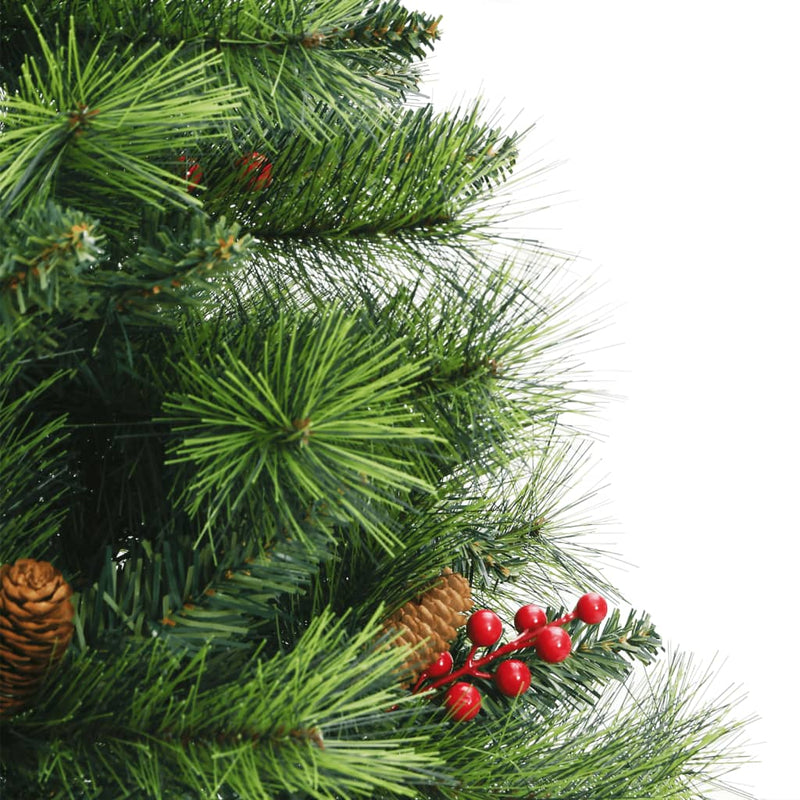 Artificial Hinged Christmas Tree with Cones and Berries 150 cm Payday Deals