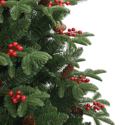 Artificial Hinged Christmas Tree with Cones and Berries 180 cm Payday Deals