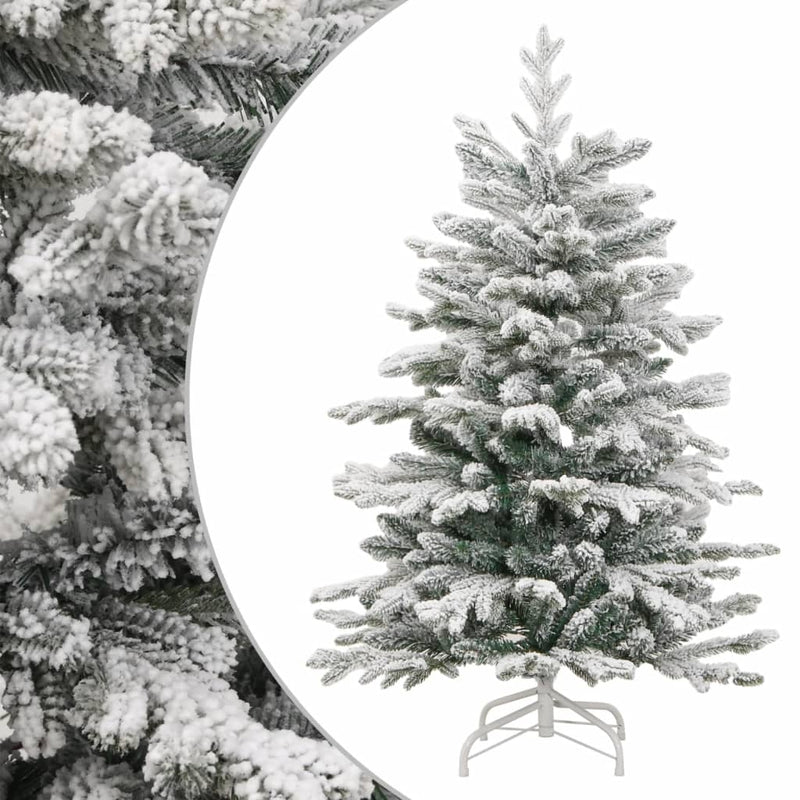 Artificial Hinged Christmas Tree with Flocked Snow 120 cm Payday Deals