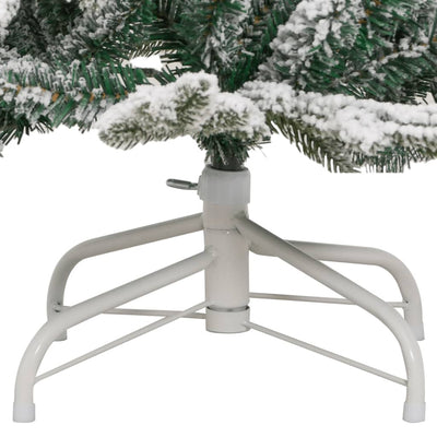 Artificial Hinged Christmas Tree with Flocked Snow 120 cm Payday Deals