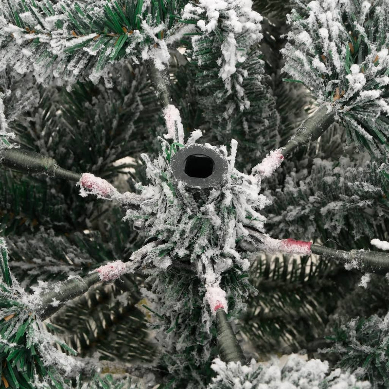 Artificial Hinged Christmas Tree with Flocked Snow 120 cm Payday Deals
