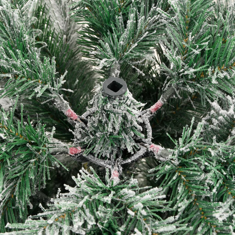Artificial Hinged Christmas Tree with Flocked Snow 180 cm Payday Deals