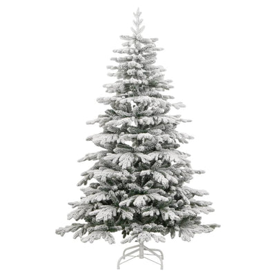 Artificial Hinged Christmas Tree with Flocked Snow 210 cm Payday Deals