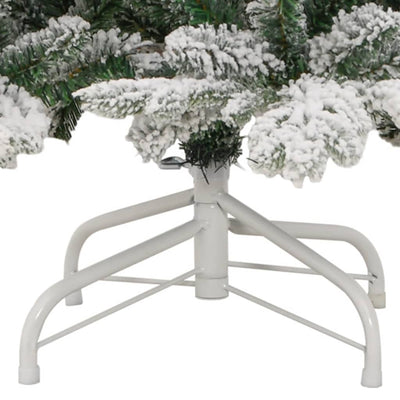 Artificial Hinged Christmas Tree with Flocked Snow 210 cm Payday Deals