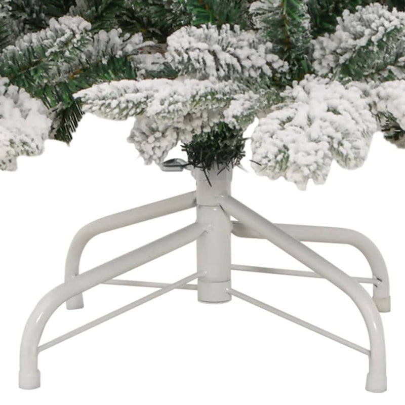 Artificial Hinged Christmas Tree with Flocked Snow 210 cm Payday Deals