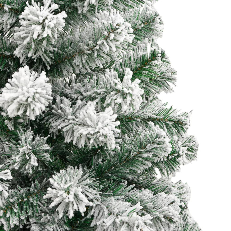 Artificial Hinged Christmas Tree with Flocked Snow 210 cm Payday Deals