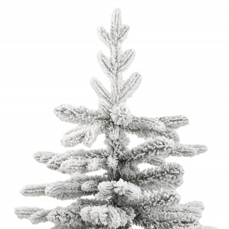 Artificial Hinged Christmas Tree with Flocked Snow 240 cm Payday Deals