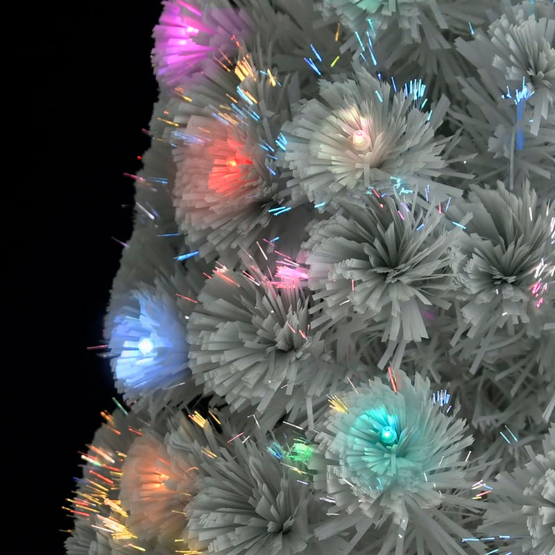 Artificial Pre-lit Christmas Tree White 180 cm Fibre Optic Payday Deals