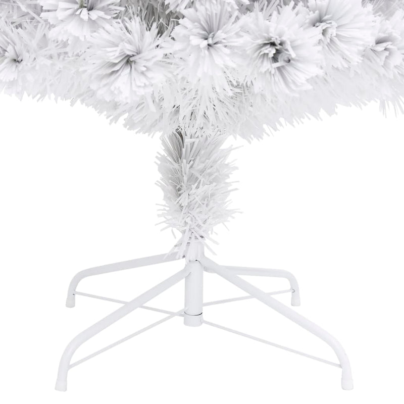 Artificial Pre-lit Christmas Tree White 180 cm Fibre Optic Payday Deals