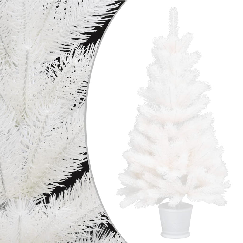 Artificial Pre-lit Christmas Tree White 90 cm Payday Deals
