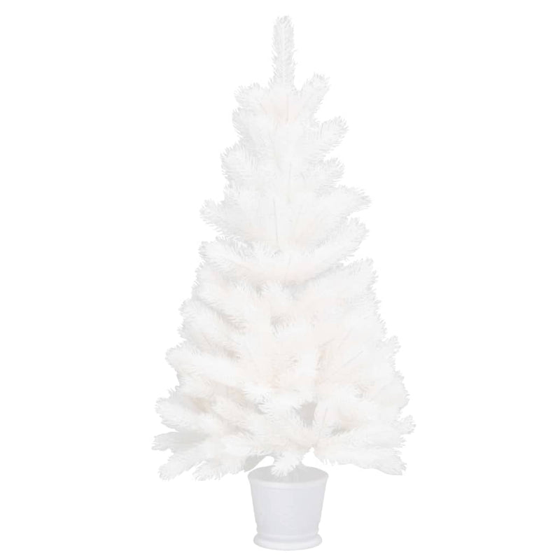 Artificial Pre-lit Christmas Tree White 90 cm Payday Deals
