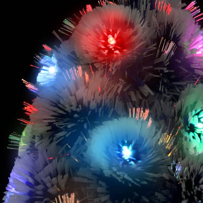 Artificial Pre-lit Christmas Tree White&Blue 180 cm Fibre Optic Payday Deals