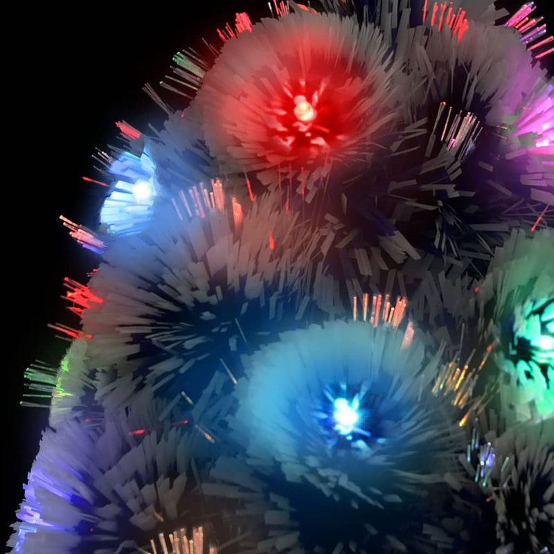 Artificial Pre-lit Christmas Tree White&Blue 180 cm Fibre Optic Payday Deals