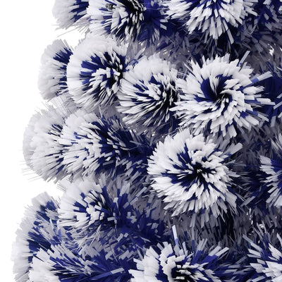 Artificial Pre-lit Christmas Tree White&Blue 180 cm Fibre Optic Payday Deals