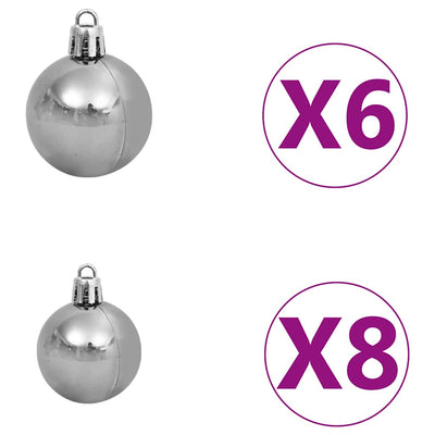 Artificial Pre-lit Christmas Tree with Ball Set 120 cm 230 Branches Payday Deals