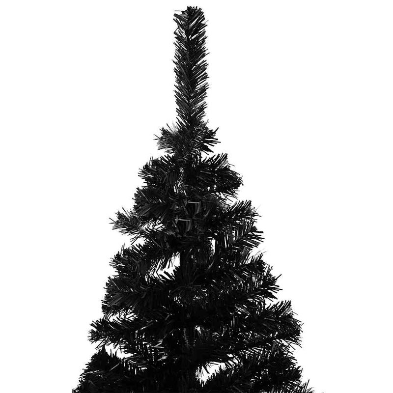 Artificial Pre-lit Christmas Tree with Ball Set Black 210 cm PVC Payday Deals