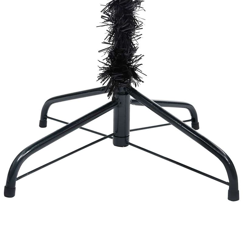 Artificial Pre-lit Christmas Tree with Ball Set Black 210 cm PVC Payday Deals