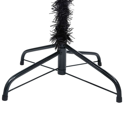 Artificial Pre-lit Christmas Tree with Ball Set Black 240 cm PVC Payday Deals