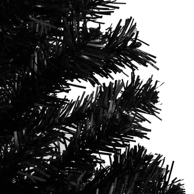 Artificial Pre-lit Christmas Tree with Ball Set Black 240 cm PVC Payday Deals
