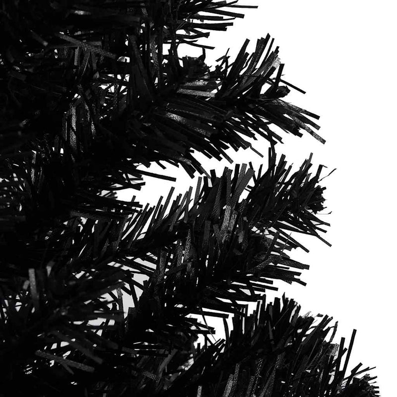 Artificial Pre-lit Christmas Tree with Ball Set Black 240 cm PVC Payday Deals