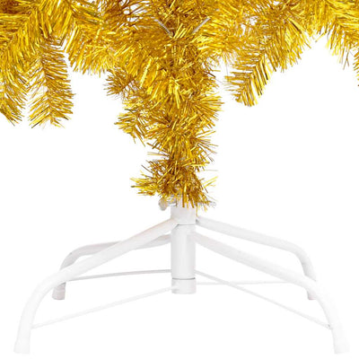 Artificial Pre-lit Christmas Tree with Ball Set Gold 180 cm PET Payday Deals