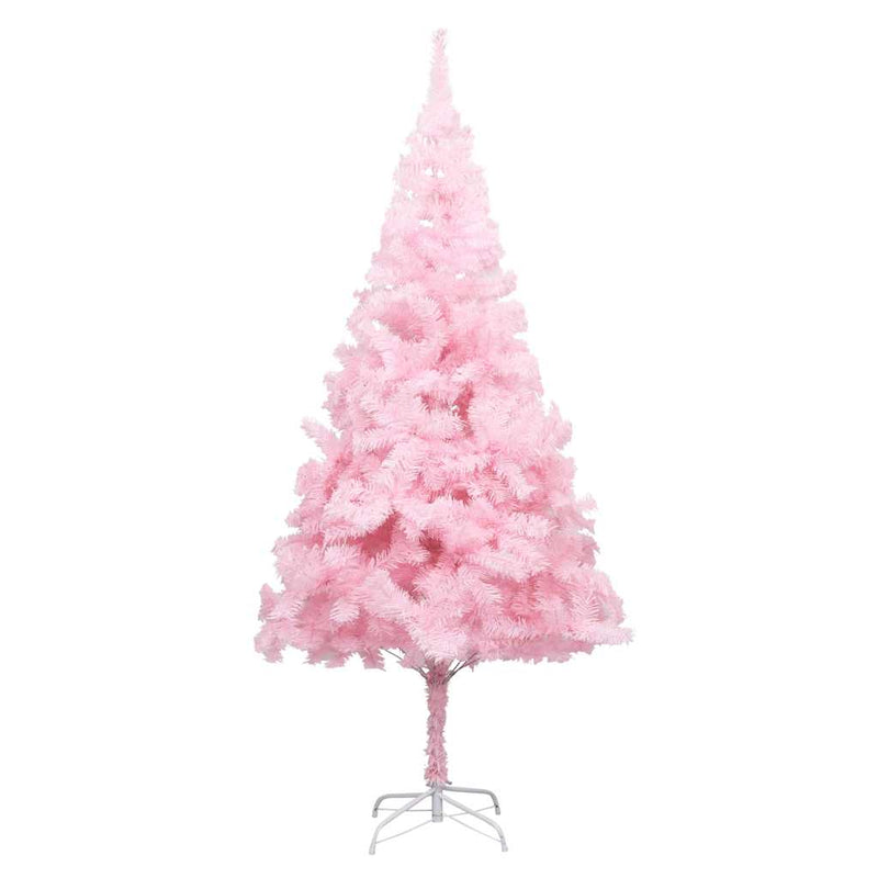 Artificial Pre-lit Christmas Tree with Ball Set Pink 210 cm PVC Payday Deals
