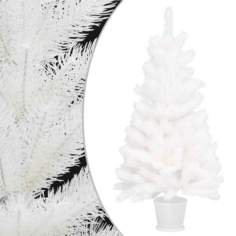 Artificial Pre-lit Christmas Tree with Ball Set White 90 cm Payday Deals