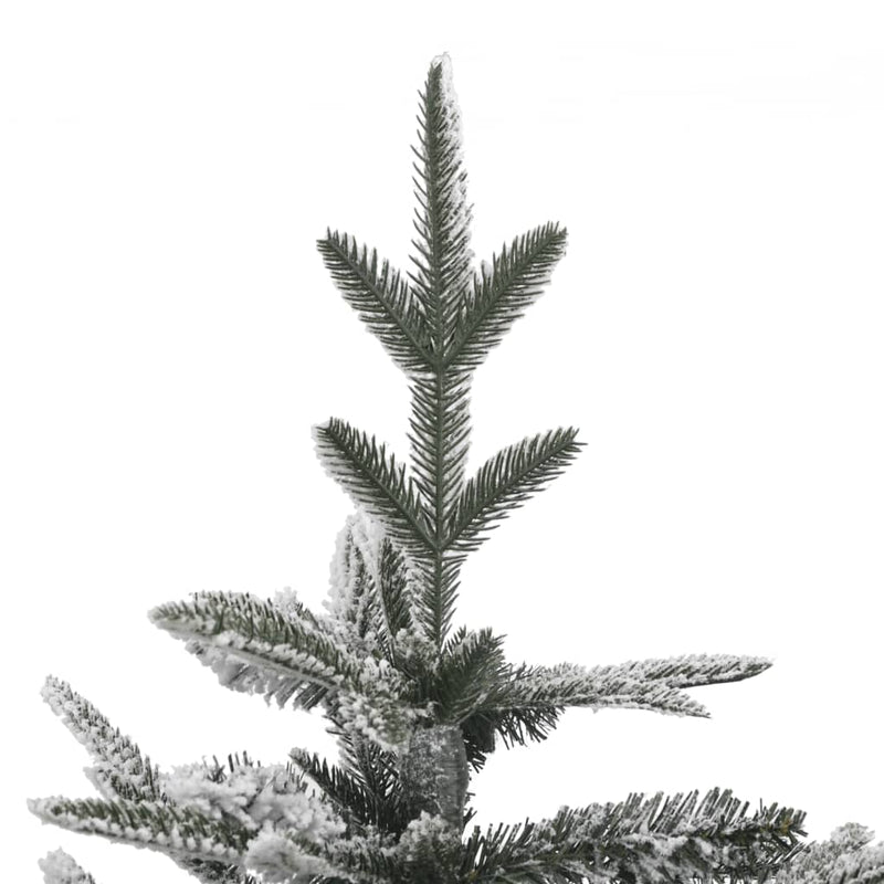 Artificial Pre-lit Christmas Tree with Flocked Snow 210 cm PVC&PE Payday Deals