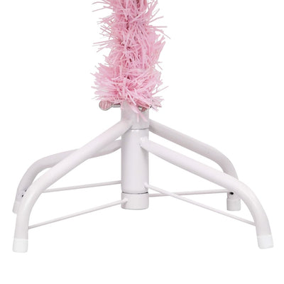 Artificial Pre-lit Christmas Tree with Stand Pink 180 cm PVC Payday Deals