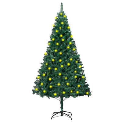 Artificial Pre-lit Christmas Tree with Thick Branches Green 180 cm